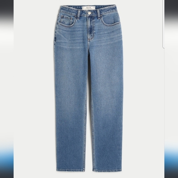 Hollister Curvy High-Rise Medium Wash Straight Jeans size 5 - Picture 1 of 7